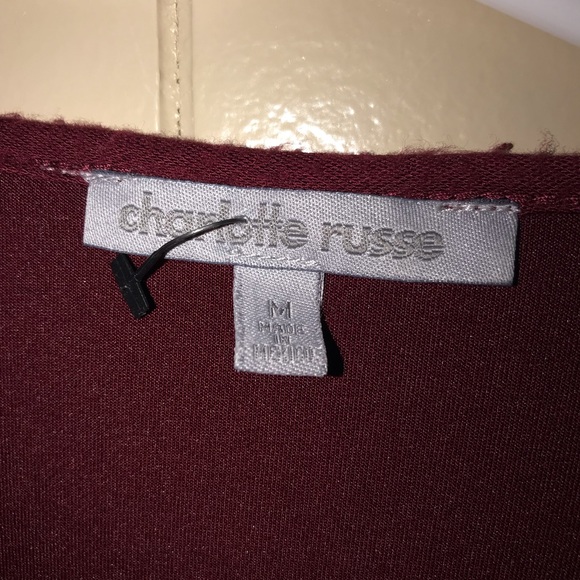 Cross Front Low Cut Top - Picture 4 of 4